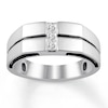 Thumbnail Image 0 of Men's Diamond Engagement Ring 1/3 ct tw Princess-cut 14K White Gold