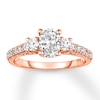 Thumbnail Image 1 of Diamond Engagement Ring 1-1/5 Carats tw 14K Rose Gold