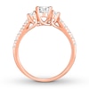 Thumbnail Image 2 of Diamond Engagement Ring 1-1/5 Carats tw 14K Rose Gold