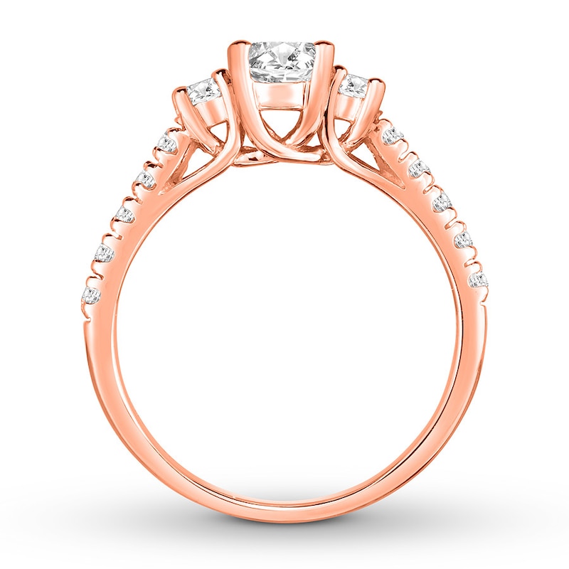 Diamond Engagement Ring 1-1/5 Carats tw 14K Rose Gold