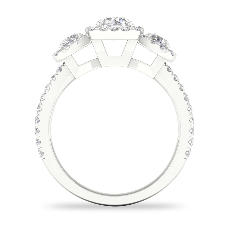 Diamond Engagement Ring 1-1/3 ct tw Round 14K White Gold