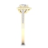 Thumbnail Image 2 of Diamond Ring 1/3 ct tw Pear-shaped/Round-cut 14K Yellow Gold