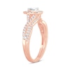 Thumbnail Image 1 of Diamond Bridal Set 1/2 ct tw Pear-shaped/Round-cut 14K Rose Gold