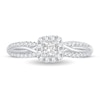 Thumbnail Image 2 of Diamond Engagement Ring 1/2 ct tw Princess 14K White Gold