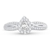 Thumbnail Image 2 of Diamond Engagement Ring 1/2 ct tw Pear-shaped 14K White Gold