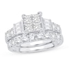 Thumbnail Image 0 of Diamond Bridal Set 2 ct tw Round/Princess/Baguette 14K White Gold