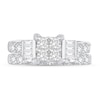 Thumbnail Image 2 of Diamond Bridal Set 2 ct tw Round/Princess/Baguette 14K White Gold