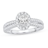 Thumbnail Image 0 of Diamond Engagement Ring 1 ct tw Oval 14K White Gold