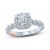 Thumbnail Image 0 of Pnina Tornai I Do I Do I Do Diamond Engagement Ring 1-1/4 ct tw Cushion/Round 14K White Gold