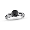 Thumbnail Image 0 of Black Diamond Engagement Ring 2 ct tw Round 10K White Gold