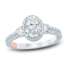 Thumbnail Image 0 of Pnina Tornai Lab-Created Diamond Engagement Ring 1-1/2 ct tw Oval/Round 14K White Gold
