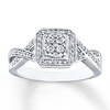 Thumbnail Image 0 of Round Diamond Ring 1/3 ct tw 10K White Gold