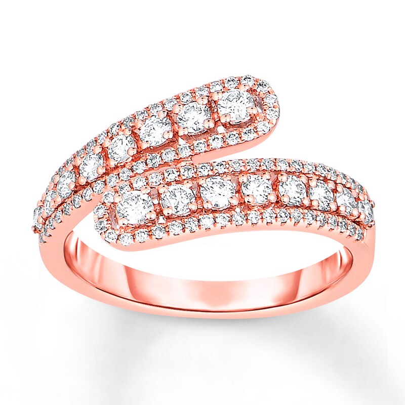 Diamond Ring 5/8 ct tw Round 14K Rose Gold