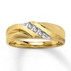 Thumbnail Image 1 of Men's Diamond Band 1/10 ct tw Round-Cut 10K Yellow Gold