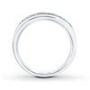 Thumbnail Image 1 of Leo Diamond Men's Band 1 ct tw Round-cut 14K White Gold
