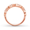 Thumbnail Image 1 of Open Hearts Ring 1/15 ct tw Diamonds 10K Rose Gold