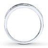 Thumbnail Image 1 of Men's Diamond Ring 1/2 ct tw Round-cut 10K White Gold