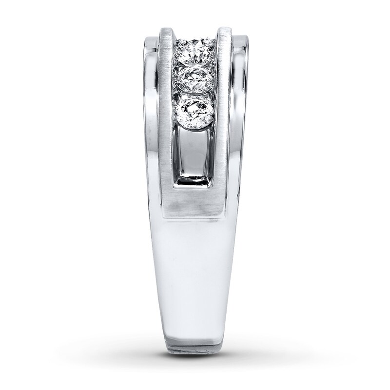 Men's Diamond Ring 1/2 ct tw Round-cut 10K White Gold