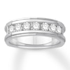 Thumbnail Image 0 of Men's Diamond Band 1 ct tw Round-cut 14K White Gold