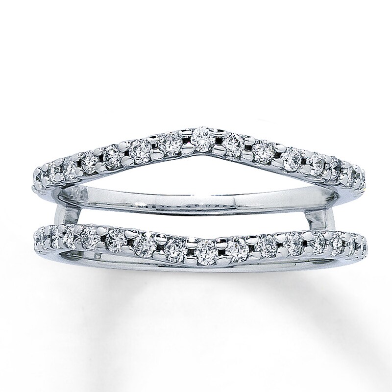 Diamond Enhancer Ring 1/2 ct tw Round-cut 14K White Gold