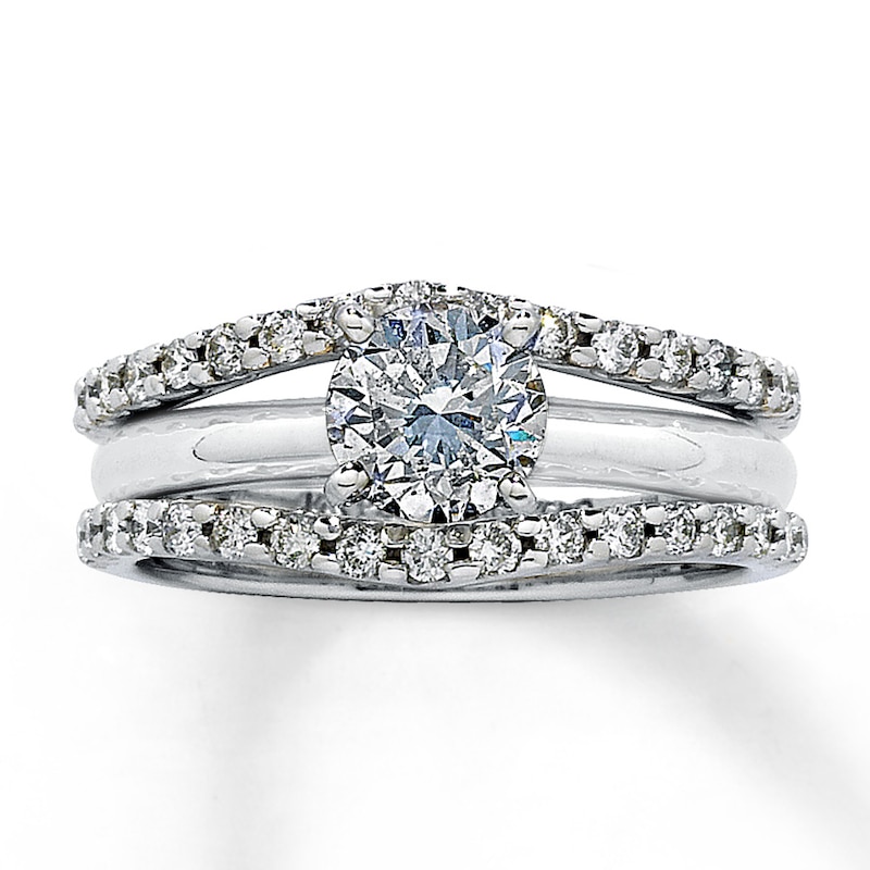 Diamond Enhancer Ring 1/2 ct tw Round-cut 14K White Gold