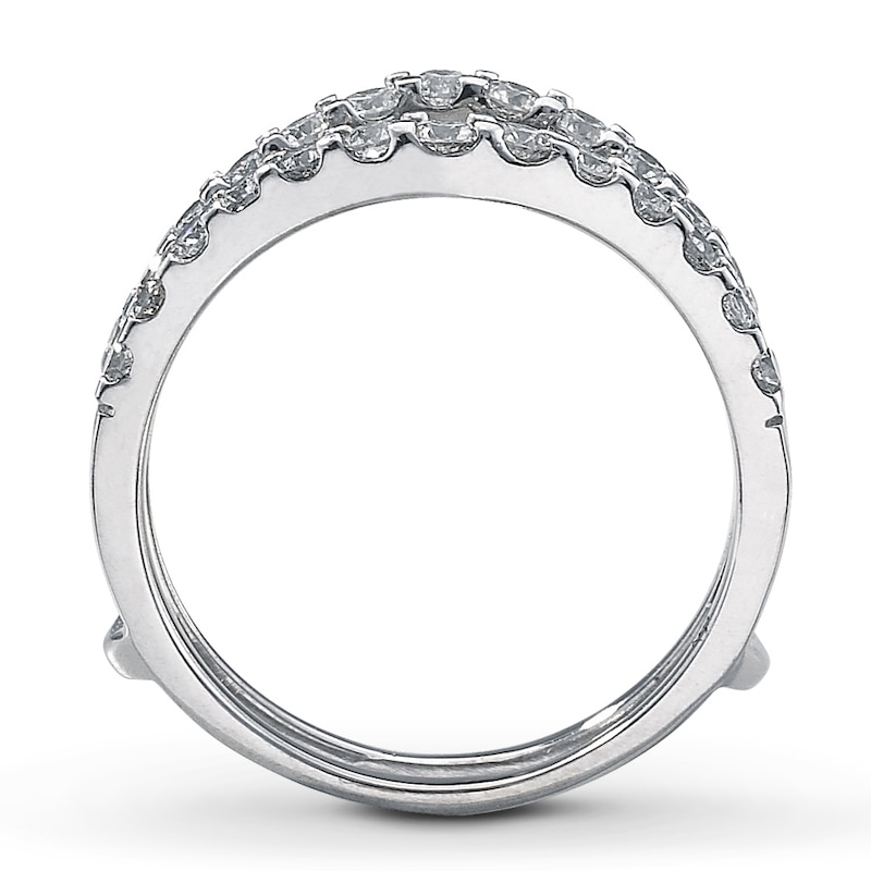 Main Image 2 of Diamond Enhancer Ring 1 ct tw Round-cut 14K White Gold