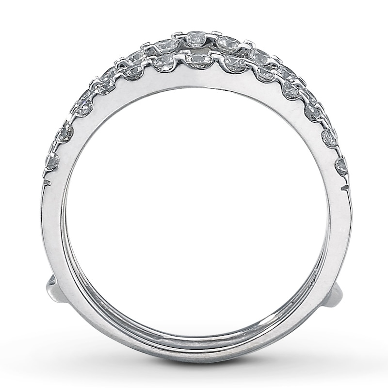 Diamond Enhancer Ring 1 ct tw Round-cut 14K White Gold