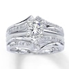 Thumbnail Image 2 of Diamond Enhancer Ring 1/4 ct tw Round-cut 14K White Gold