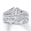 Thumbnail Image 1 of Diamond Enhancer Ring 1/4 ct tw Round-cut 14K White Gold