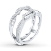 Thumbnail Image 1 of Diamond Enhancer Ring 1/3 ct tw Round-cut 14K White Gold