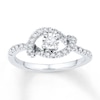 Thumbnail Image 0 of Promise Ring 1/4 ct tw Diamonds 10K White Gold