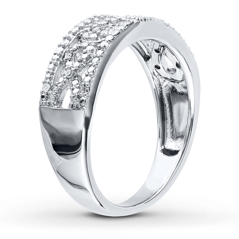 Main Image 3 of Infinity Symbol Ring 1/10 ct tw Diamonds Sterling Silver