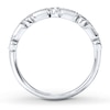 Thumbnail Image 1 of Diamond Ring 1/4 ct tw Round/Baguette 14K White Gold