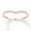 Thumbnail Image 0 of Diamond Chevron Ring 1/15 ct tw Round 10K Rose Gold