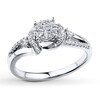 Thumbnail Image 0 of Diamond Promise Ring 1/3 ct tw Round 10K White Gold