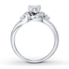 Thumbnail Image 1 of Diamond Promise Ring 1/3 ct tw Round 10K White Gold