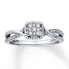 Thumbnail Image 0 of Diamond Promise Ring 1/6 ct tw Round 10K White Gold