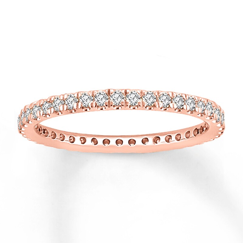 Diamond Eternity Band 1/2 ct tw Round-cut 14K Rose Gold