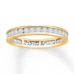 Diamond Eternity Band 1 ct tw Round-cut 14K Yellow Gold