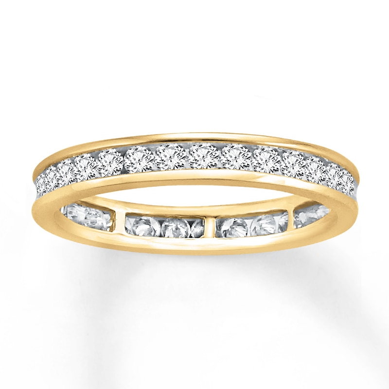 Main Image 1 of Diamond Eternity Band 1 ct tw Round-cut 14K Yellow Gold