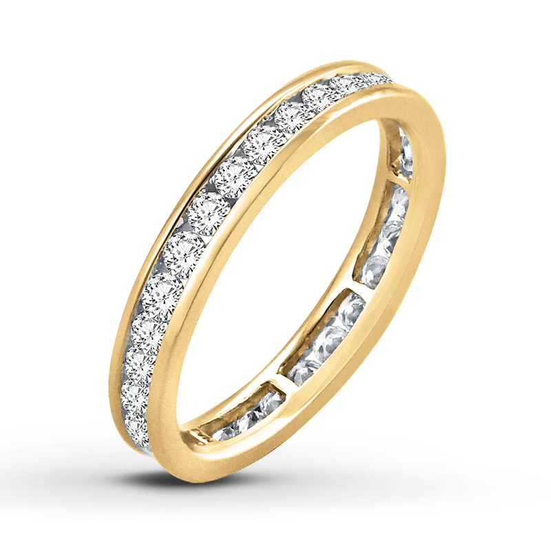 Main Image 4 of Diamond Eternity Band 1 ct tw Round-cut 14K Yellow Gold
