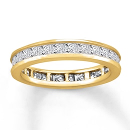 Diamond Eternity Band 2 ct tw Princess-cut 14K Yellow Gold