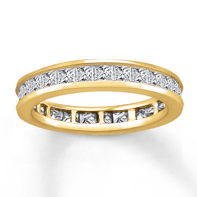 Main Image 1 of Diamond Eternity Band 2 ct tw Princess-cut 14K Yellow Gold