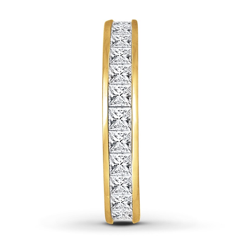 Main Image 3 of Diamond Eternity Band 2 ct tw Princess-cut 14K Yellow Gold
