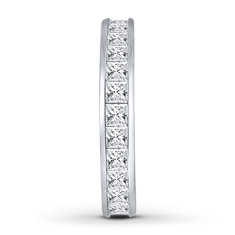 Main Image 3 of Diamond Eternity Band 2 ct tw Princess-cut 14K White Gold