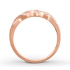 Thumbnail Image 1 of Diamond Stackable Ring 1/5 ct tw Round/Baguette 10K Rose Gold
