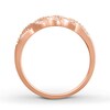 Thumbnail Image 1 of Diamond Stackable Ring 1/5 ct tw Round/Baguette 10K Rose Gold