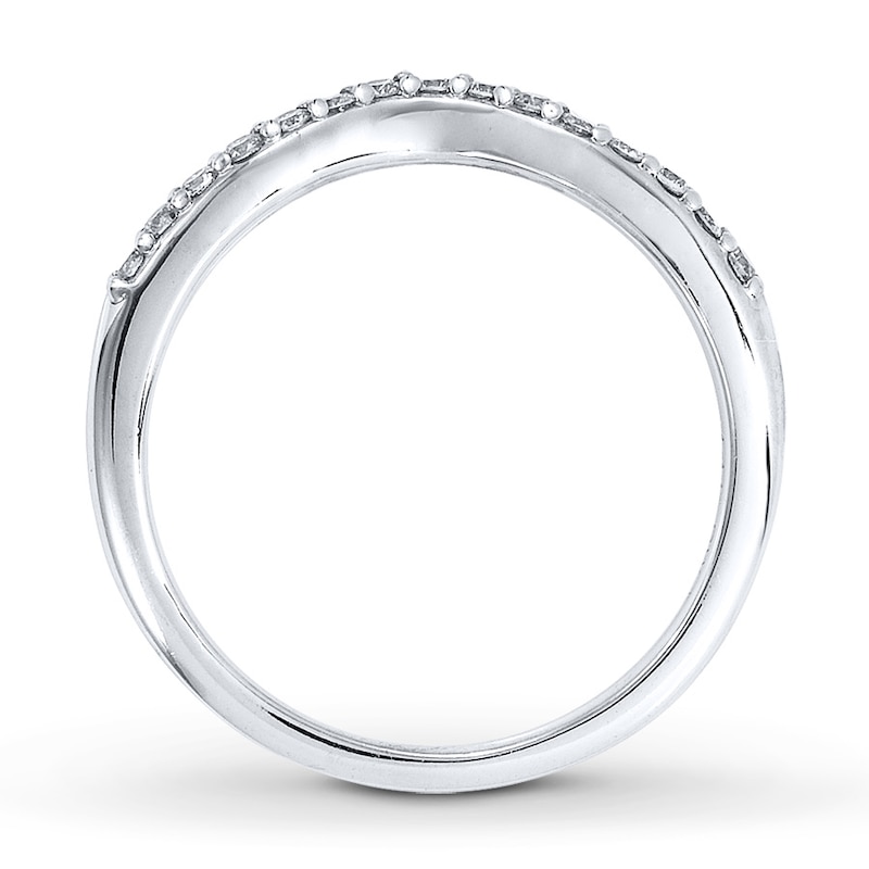 Main Image 2 of Diamond Anniversary Ring 1/4 ct tw Round-cut 14K White Gold