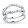 Thumbnail Image 0 of Diamond Enhancer Ring 1/5 ct tw Round-cut 14K White Gold