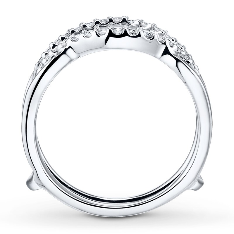 Diamond Enhancer Ring 1/5 ct tw Round-cut 14K White Gold